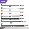 Day 1 Fitness Weighted Workout Bar with Rubber Padding