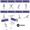 Yoga Cards, Pose Sequence Flow - 70 Yoga Poses, 9 Sequences