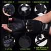 Trideer Padded Weight Lifting Gym Workout Gloves with Wrist Support