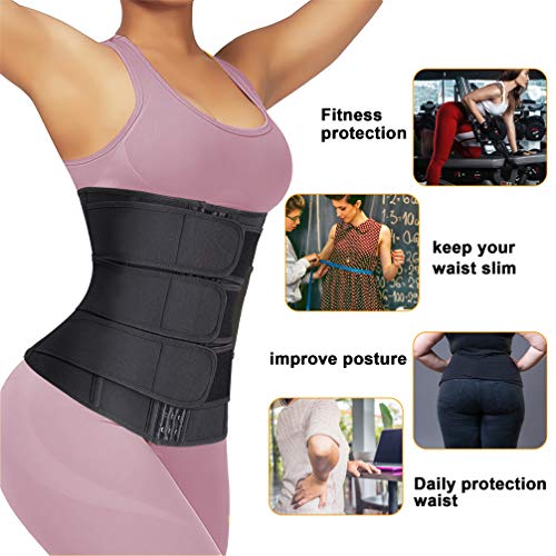 Eleady Wowen Sauna Waist Trainer Trimmer Belt for Weight Loss