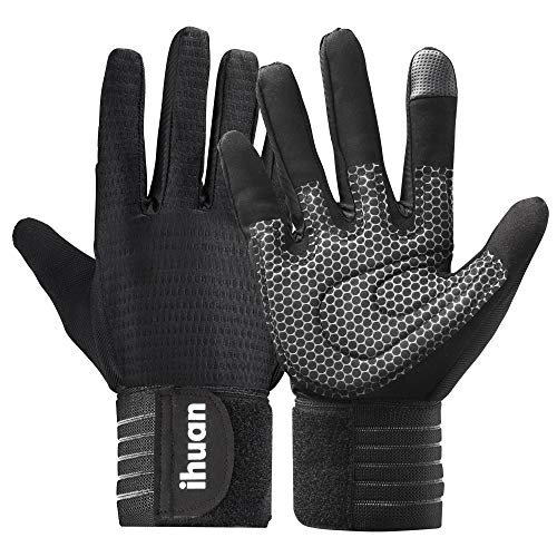 Ventilated Weight Lifting Gym Workout Gloves Full Finge