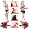 TOLOCO Stepper with Resistance Bands,Adjustable Mini Steppers for Exercise