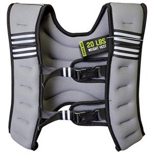 Encased Weighted Vest for Men/Women Workout (20lbs) Adjustable Vest