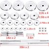 Adjustable Dumbbells Barbell Weights Set with Bar