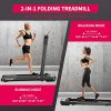 Murtisol 2 in 1 Folding Treadmill, 1.5HP Under Desk Electric Treadmill