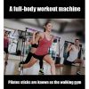 Pilates Bar Kit with Resistance Band, Portable Home Gym Workout Package