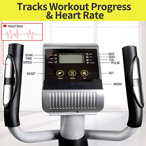 Afully Elliptica Machine Eliptical Trainer with 8 Levels Magnetic ...
