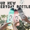 Dark Grey 65cm Exercise Ball, Rose Gold Water Bottle