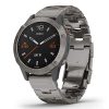 Garmin Fenix 6 Sapphire (Titanium with Titanium Band) Power Bundle