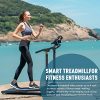 ZELUS Folding Treadmill for Home Gym, Portable Wheels