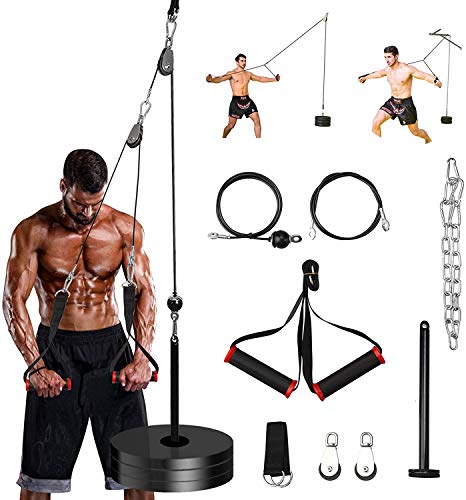 PELLOR Fitness LAT and Lift Pulley System, Forearm Wrist Weight