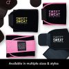 Sweet Sweat Waist Trimmer for Men & Women Black/Pink