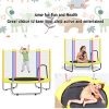 Mini Indoor Kid Trampoline for Kids Toddlers 55" Fitness Trampolines