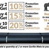 Premium Extra Large Exercise Mat - 7' x 5' x 1/4" Ultra Durable