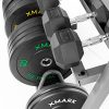 All-in-One Dumbbell Rack Weight Storage and Dual Vertical Bar Holder