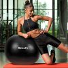 SpoxFit Exercise Ball Chair with Resistance Bands, Perfect for Office