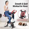 pooboo Folding Exercise Bike Indoor Cycling