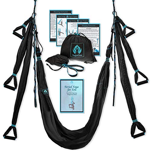 Aerial Yoga Swing Set - Yoga Hammock Swing - Trapeze Yoga Kit