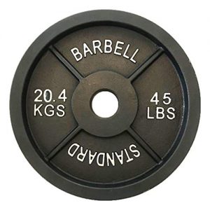 2-inch Olympic Weightlifting Plates, Solid Iron Barbell Weights