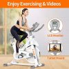 pooboo Exercise Bike, Belt Drive Indoor Cycling Bike