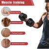PINROYAL Adjustable Dumbbell Set 4 in 1, Weights Dumbbells Set