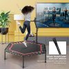 GARTIO 50'' Smart Fitness Trampoline, Hexagonal Silent Rebounder
