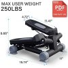 HAPICHIL Steppers for Exercise, Mini Stair Under Desk Bike Pedal Exerciser