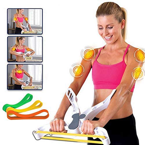 Upper Body Fitness Exercise System Elastic Training Bands