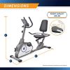 Marcy Magnetic Recumbent Exercise Bike