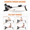 Goplus Magnetic Rowing Machine with LCD Display and Adjustable Resistance