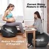 EveryMile Exercise Ball (55-75cm), Thick & Anti Burst Yoga Ball Chair