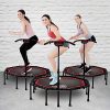 ONETWOFIT 51" Silent Trampoline with Adjustable Handle Bar