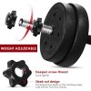 VOSAREA Solid Dumbbell Weights Set 30KG/66LBS