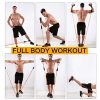 FITFIT Resistance Bands Set, 5-Piece Exercise Bands with Handles