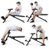 GYMAX Multi-Workout Bench, Foldable Sit-up