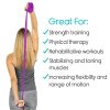 Vive Flat Resistance Band (5 Piece Set) - Elastic Exercise Equipment