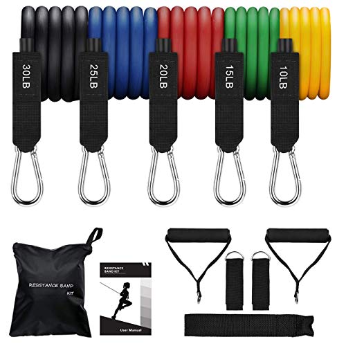 OMORC Resistance Bands Set, Exercise Bands with Handles