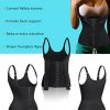 Nebility Women Waist Trainer Corset Zipper Vest Body Shaper