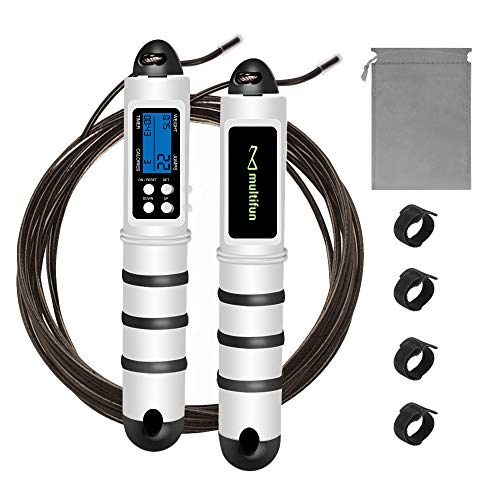 Jump Rope, Multifun Speed Skipping Rope with Calorie Counter