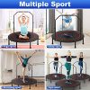 tomser 43''-49" Silent Foldable Trampoline, Exercise Fitness Trampoline