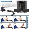 Merax Magnetic Rowing Machine Foldable Exercise Adjustable Resistance