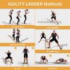 YISSVIC Agility Ladder and Cones 20 Feet 12 Adjustable Rungs