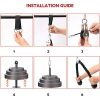 UeeVii Fitness LAT and Lift Pulley System, 2M/78.7inch Cable