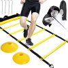 BUYGOO Speed Agility Training Set-Includes Agility Speed Ladder 6 m