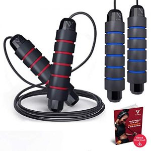 VENIZIO Jump Rope (2pack) – 10ft / 3m Adjustable Length Jump Ropes