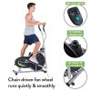 Compact Dual-Action Elliptical Exercise Machine for Full-Body Workouts