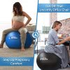 Epitomie Fitness Active Balance Exercise Ball with Resistance Bands & Hand Pump