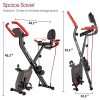 pooboo Folding Exercise Bike Upright Convertible Magnetic Bike