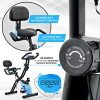 Folding Exercise Bike with 10-Level Adjustable Magnetic Resistance
