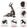 Sunny Health & Fitness Magnetic Elliptical Trainer Machine SF-E3862 – Advanced Home Cardio Workout